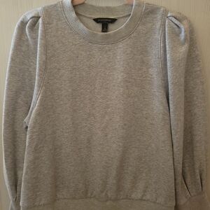 Banana Republic Heather Gray Crew Neck Sweater